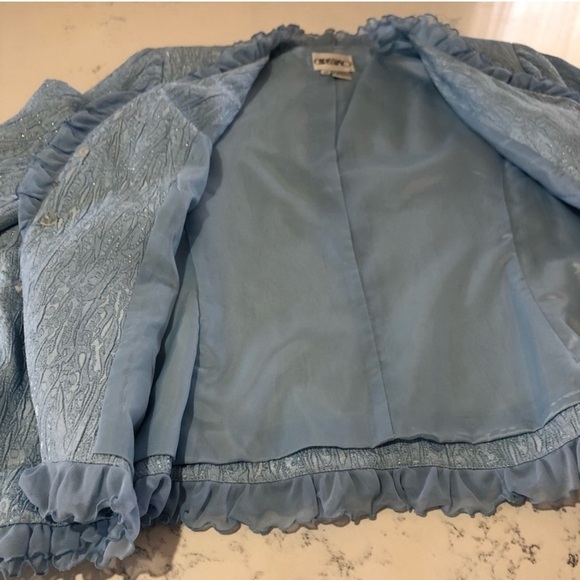 CARRISIMO mother of the bride blue jacket push button closer - Picture 15 of 16